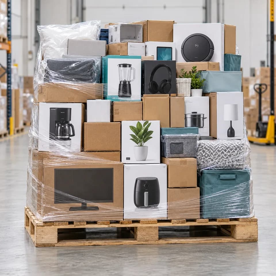 Mixed customer-return pallets
