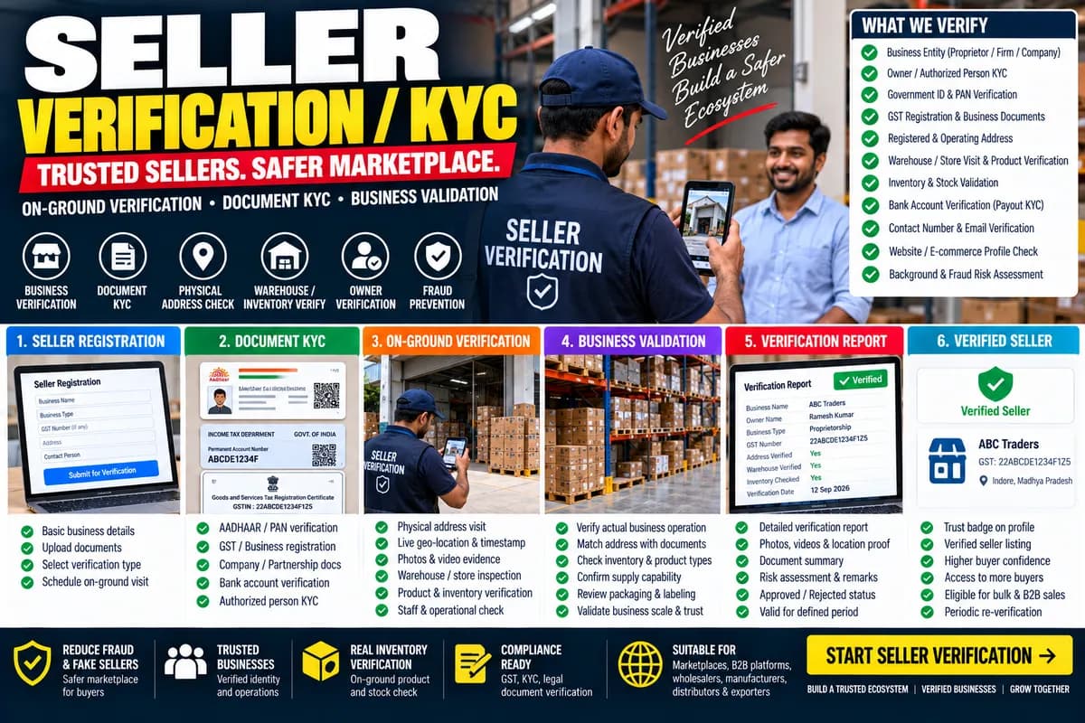 Seller verification at CARTXIO